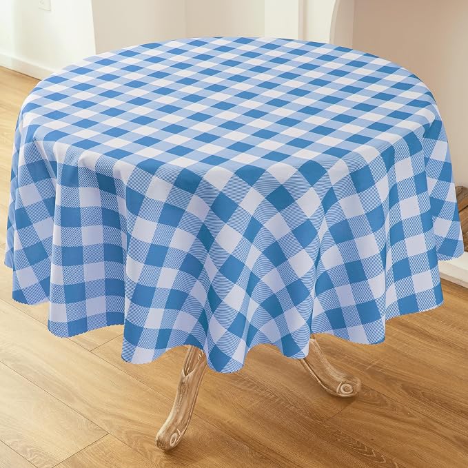 Waterproof Plaid Tablecloth Fabric - Image 4