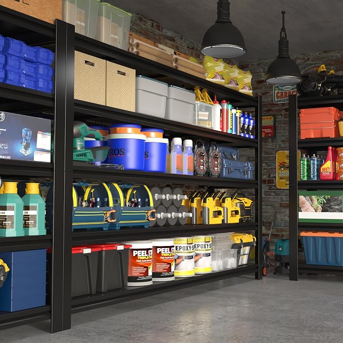 60"W Garage Shelving Heavy Duty Metal Shelving 3000LBS Storage Shelves - Image 6