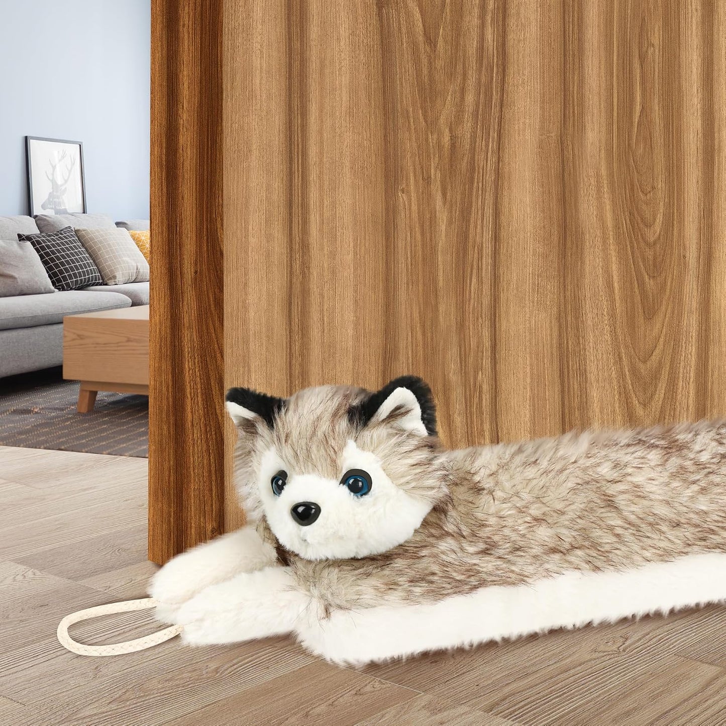 NABOWAN Under Door Draft Stopper 32 inch - Adorable Dog Heavy Duty Under Door Draft Blocker for Door & Window, Animal Draft Stoppers for Bottom of Door