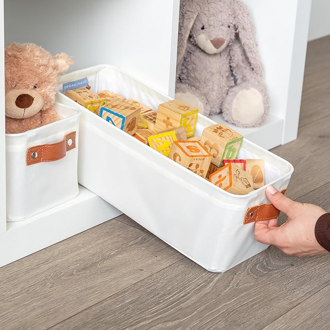 OrganiHaus Narrow Storage Bins 15x06in, Small Closet Bins - Image 3