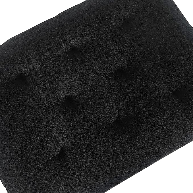 Joveco Storage Ottoman Bench, Rectangle 24″ Linen Foot Rest Stool Square - Image 6