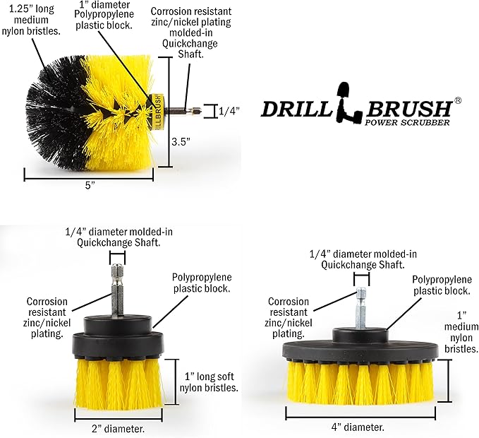 Drillbrush Drill Brush Attachment Set - Image 9
