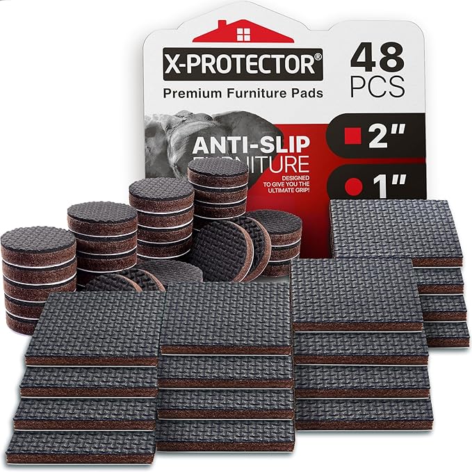 Non Slip Furniture Pads X-PROTECTOR 48 PCS by X-Protector