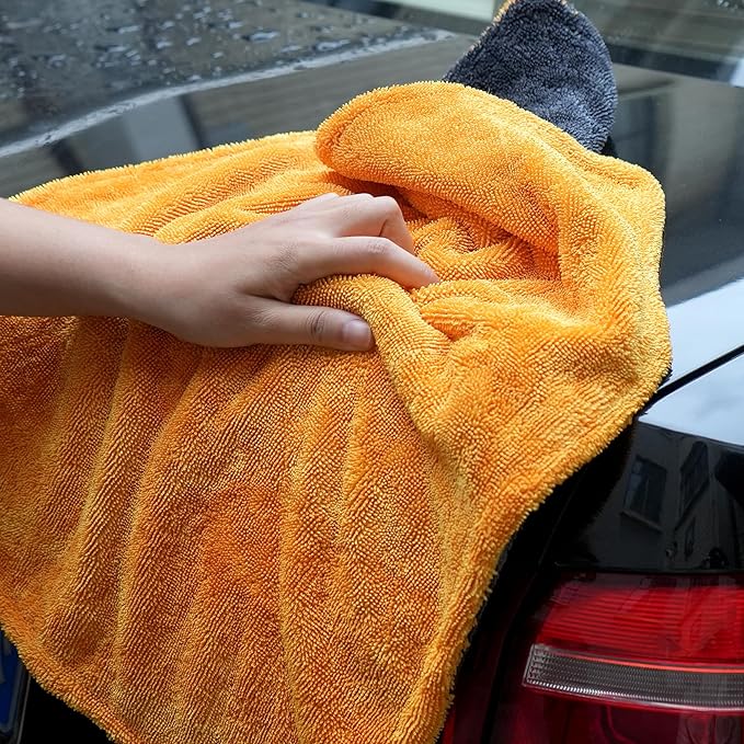 Greenfound Microfiber Towel for Cars, 1000GSM Car Drying Towel, Double Twist - Image 6