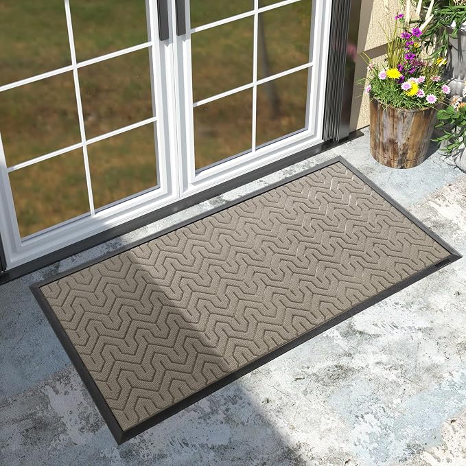 Yimobra Large Door Mat Outside Entrance 47x24, Waterproof Heavy Duty Outdoor by Yimobra