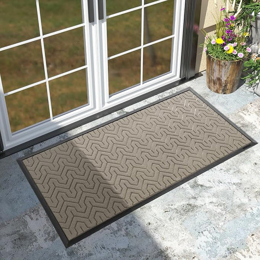 Yimobra Large Door Mat Outside Entrance 47x24, Waterproof Heavy Duty Outdoor by Yimobra