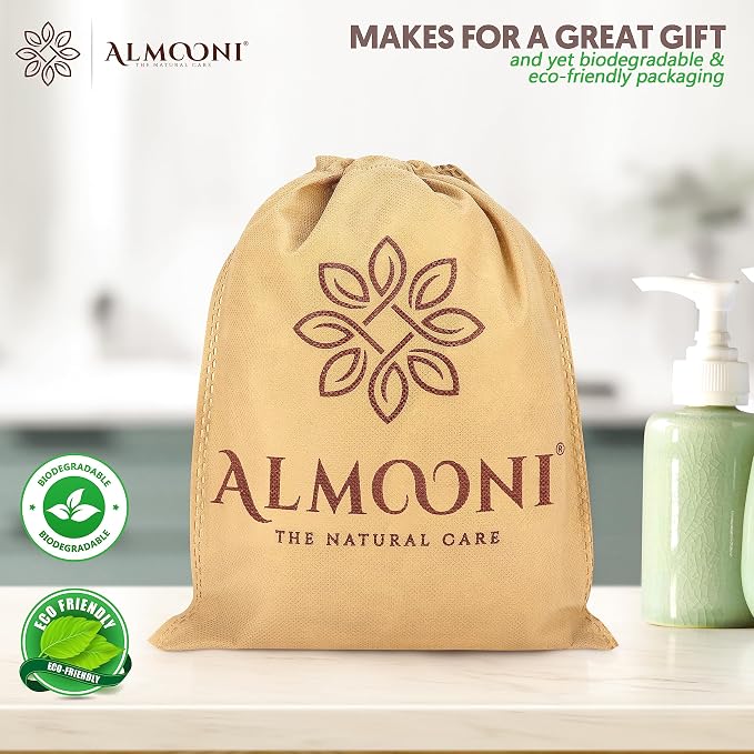Almooni Premium Exfoliating Loofah Pad Body Scrubber, Made - Image 7