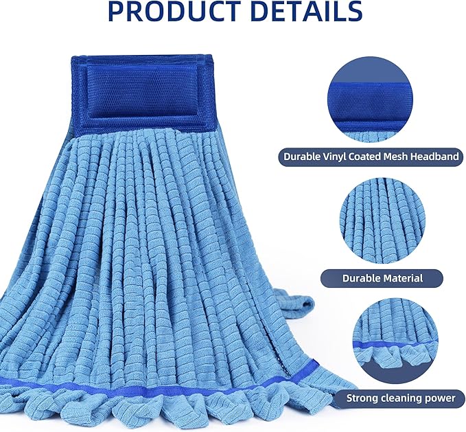 Large Microfiber Tube Mop Heads, Heavy Duty Mop Head, Highly Absorbent - Image 5