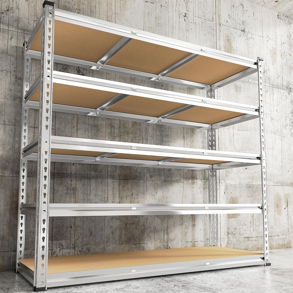 REIBII Garage Shelving, 5 Tier Storage Shelves Load 3000LBS, Adjustable Garage