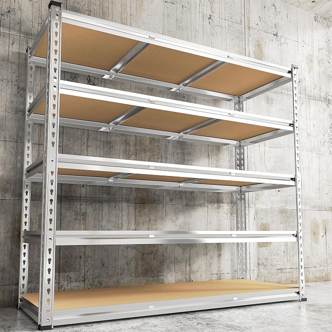 REIBII Garage Shelving, 5 Tier Storage Shelves Load 3000LBS, Adjustable Garage by REIBII