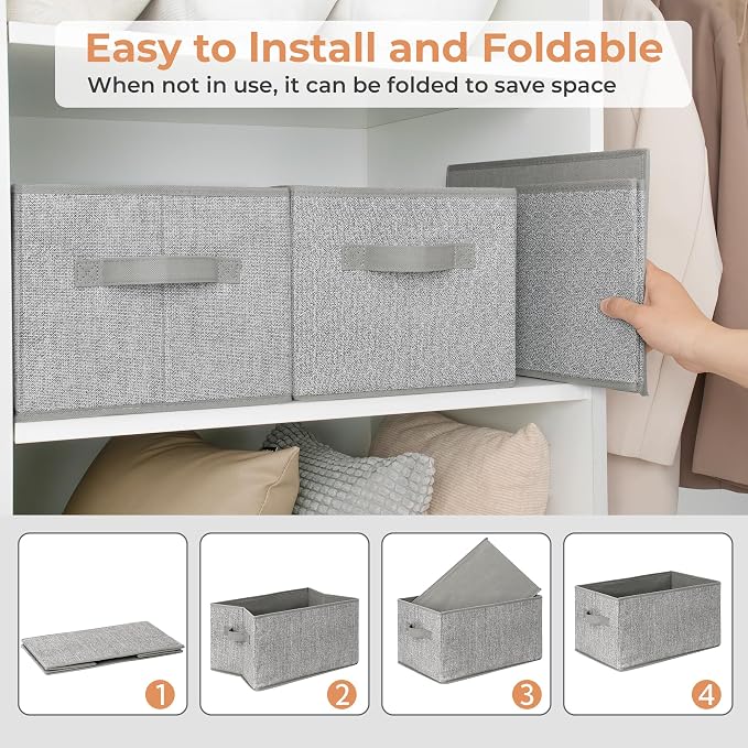 GRANNY SAYS Storage Baskets for Shelves, Fabric Storage Bins - Image 5