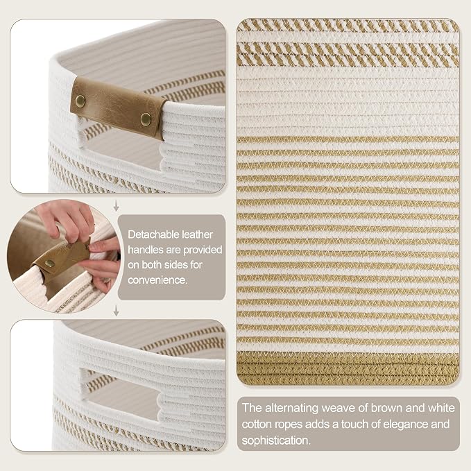 85L Tall Laundry Hamper with Handles - Image 5