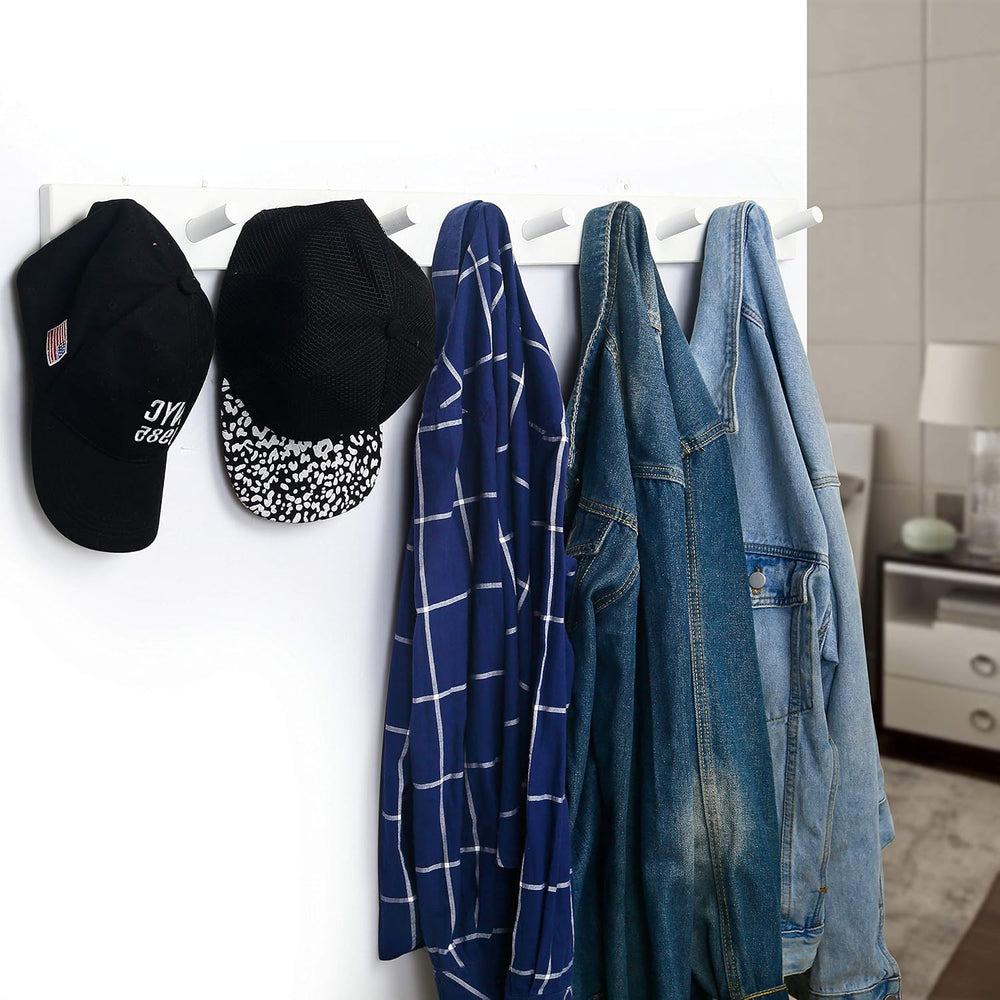 WEBI Coat Rack Wall Mounted,10 Hooks,38" Long Coat Hanger Wall Mount,Peg...