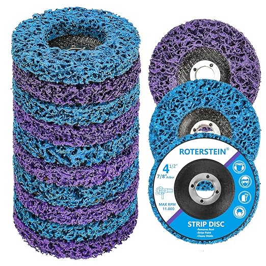 10 Pack Strip Discs Stripping Wheel 4.5 inch by ROTERSTEIN