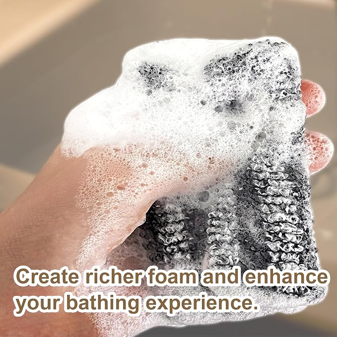 2 Pack Soap Bag Different Roughness Deep and Gentle, Bar Soap Pouch Saver Pocket - Image 5