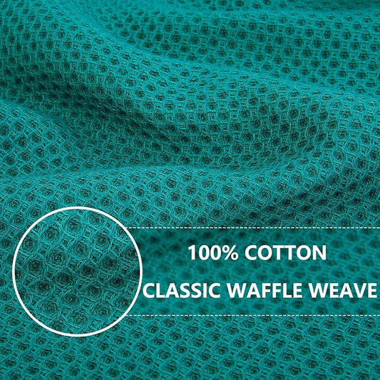 Homaxy 100% Cotton Waffle Weave Kitchen Dish Cloths, Ultra Soft Absorbent Quick - Image 2