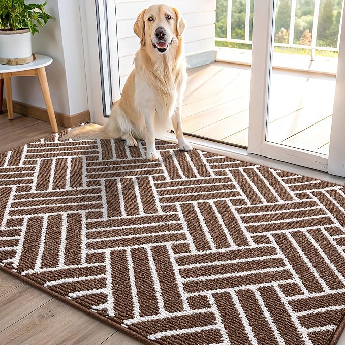OLANLY Indoor Door Mat, 48x32 Inch, Dirt Resistant and Absorbent, Non-Slip by OLANLY