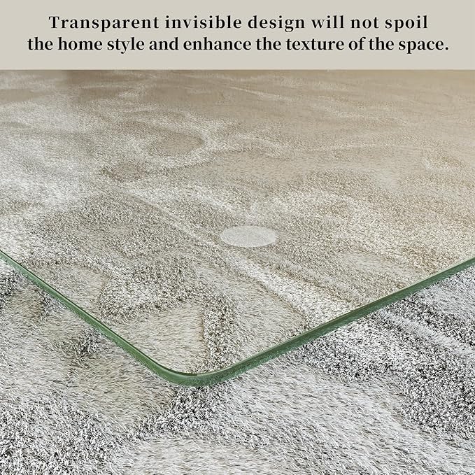 30" x 48" Glass Chair Mat, 1/5" Thick Office Chair Mat - Image 3