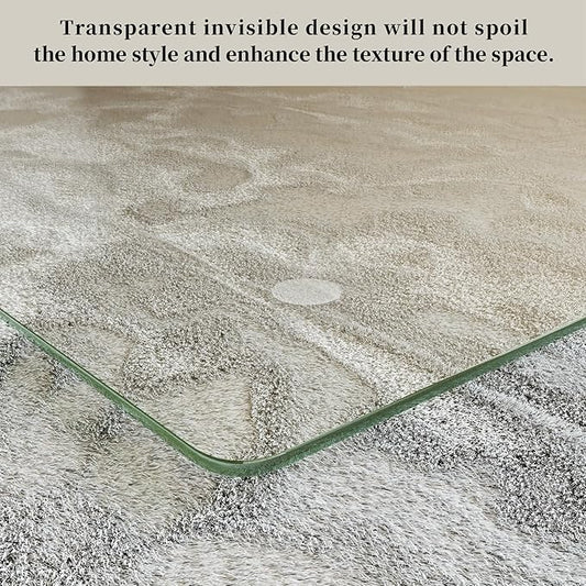 48" x 72" Glass Chair Mat, 1/5" Thick Office Chair Mat - Image 2