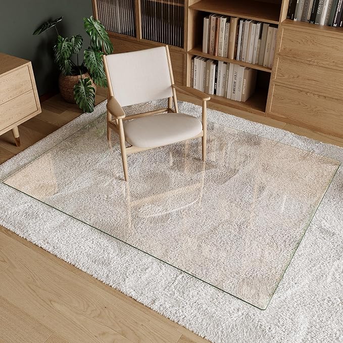 Koonmi Tempered Glass Chair Mat 50"x65" - Image 4