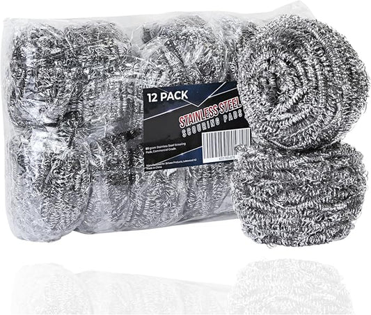 Brheez Stainless Steel Cleaner Scouring Pads by Brheez