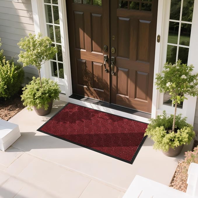 Yimobra Large Door Mat 47x32, All-Weather Waterproof Non-Slip Welcome Matt - Image 9