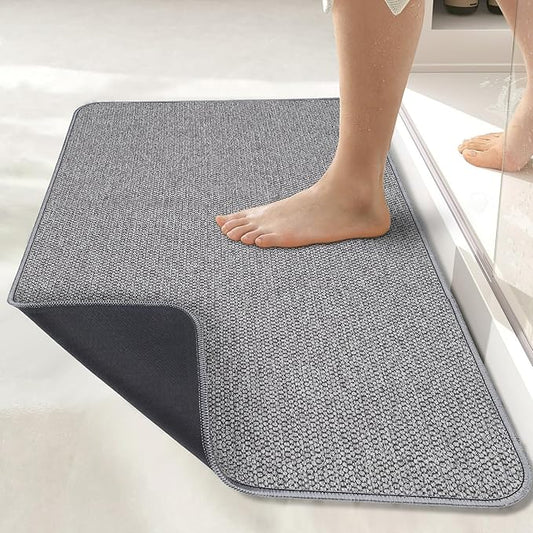 Bath Mat, Ultra Thin Bathroom Rugs, Rubber Bath Mats - Image 2