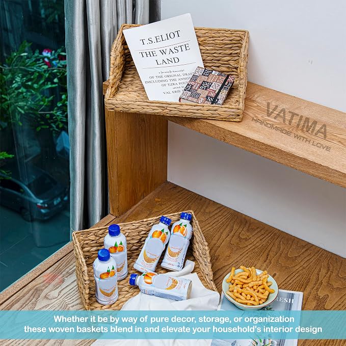 VATIMA Water Hyacinth Storage Baskets - Image 8