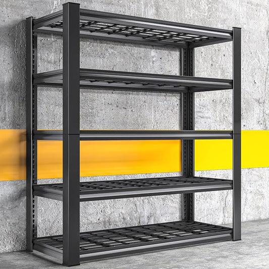 REIBII 3010LBS Storage Shelves 72" H Garage Shelving Heavy Duty Metal Shelving by REIBII