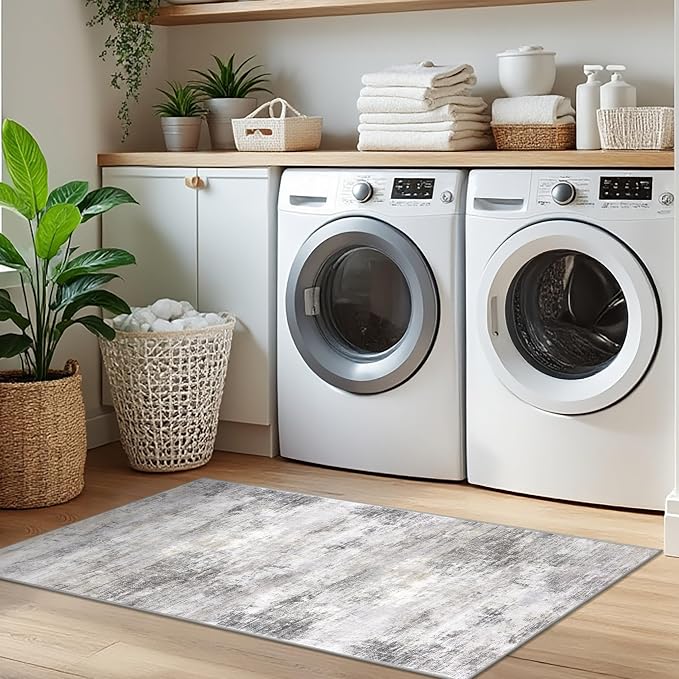 IOHOUZE Abstract Runner Rug 2x5 Ft Washable Runners - Image 8