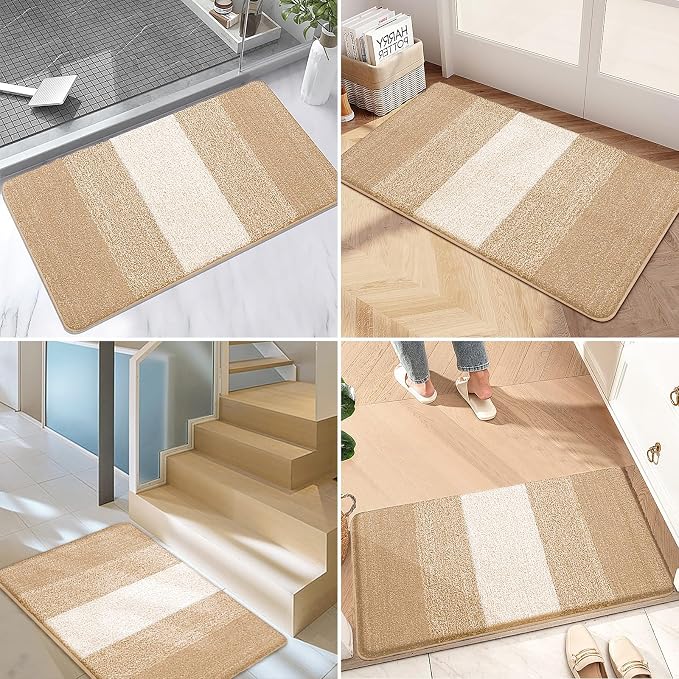 Kitinjoy Indoor Outdoor Door Mat, 40x32 Non-Slip Absorbent Dirt Trapper - Image 6