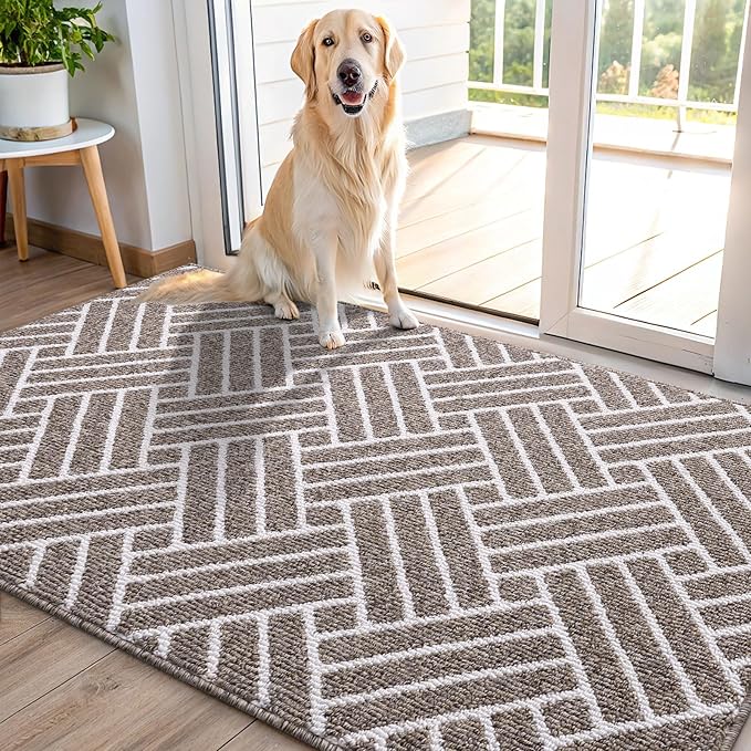 OLANLY Indoor Door Mat, 40x32 Inch, Dirt Resistant and Absorbent, Non-Slip by OLANLY