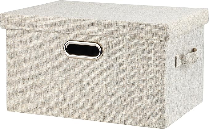Medium 15" 21 Quart Collapsible Stackable Storage Bins by GraciadecoStorage