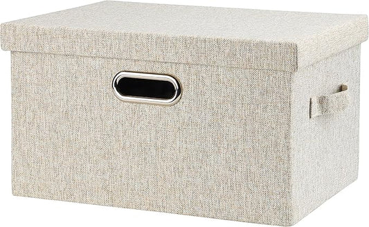 Medium 15" 21 Quart Collapsible Stackable Storage Bins by GraciadecoStorage