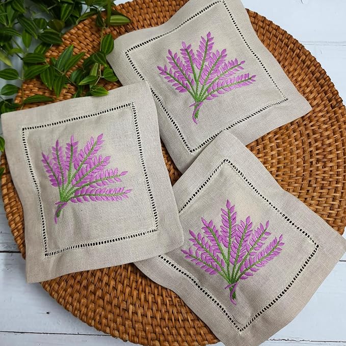 Hcraft Hand Embroidered Lavender Sachet Bags, Lavender Sachets by HCRAFTEmbroidery