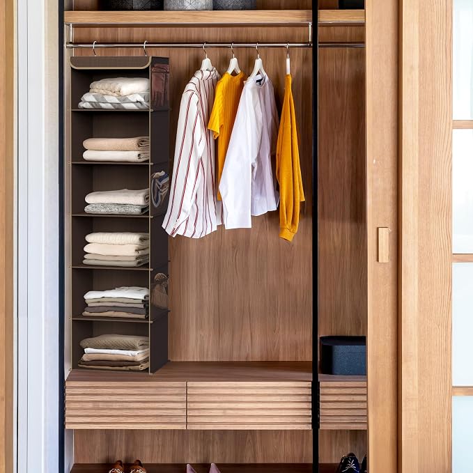 Simple Houseware 6 Shelf Hanging Closet Organizer - Image 2