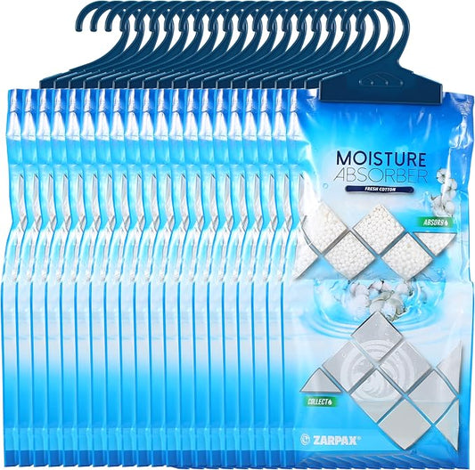 Hanging Moisture Absorber Fresh Cotton 10.6 oz/300g | Moisture Absorbing Bags by Zarpax