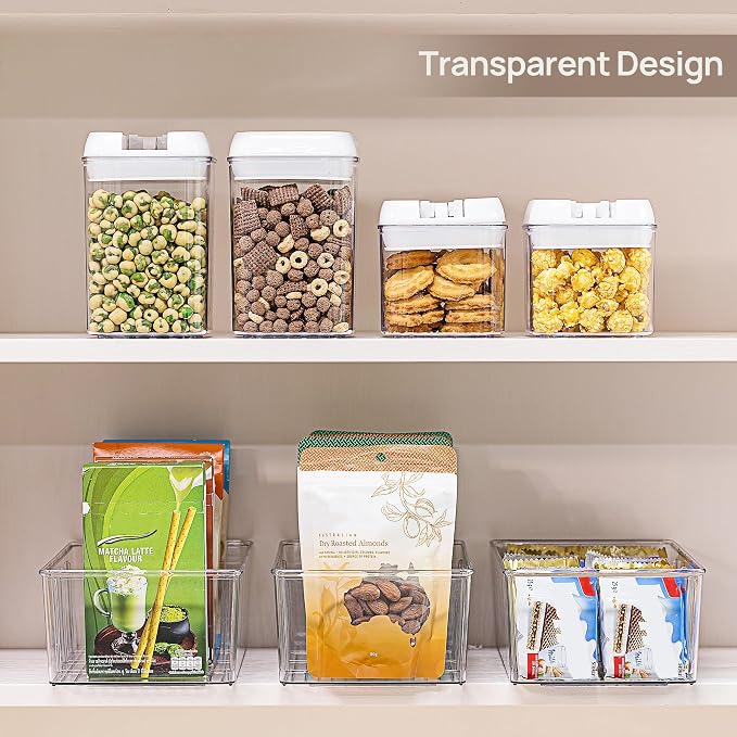 Vtopmart 10 Pack Food Storage Organizer Bins, Cabinet Organization and Storage - Image 4