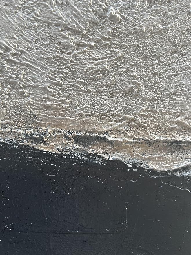 NANKAI Hand-painted Minimalism Black and Gray Art Oil painting Canvas Abstract - Image 2