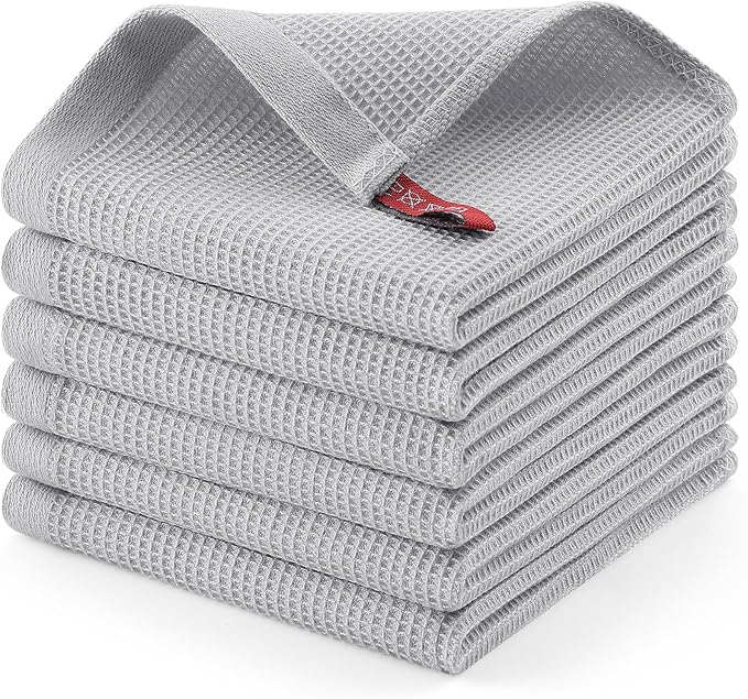 Homaxy 100% Cotton Waffle Weave Dish Cloths by Homaxy