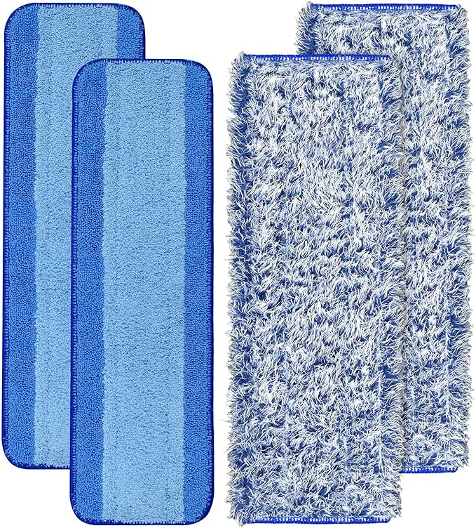 4 Pack Microfiber Cleaning Pad for Bona Mop Safe for Hardwood & Hard Surface by DLAIMI