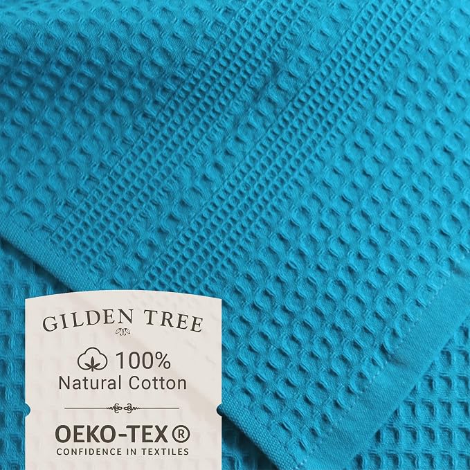 GILDEN TREE Waffle Bath Sheet Large Bath Towels Quick Dry Thin Body Towels - Image 2