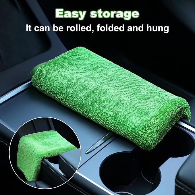 JOYMOOP Microfiber Towels for Cars, 3 Pack 35.4" x 23.6" Car Drying Towel - Image 8