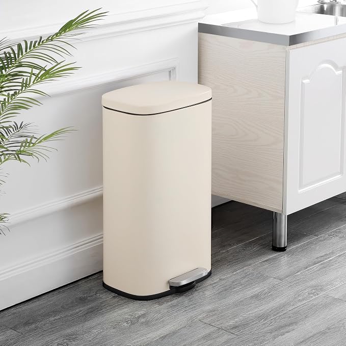 happimess HPM1011I Curtis 8-Gallon Step-Open Trash Can, Fingerprint Resistant - Image 2
