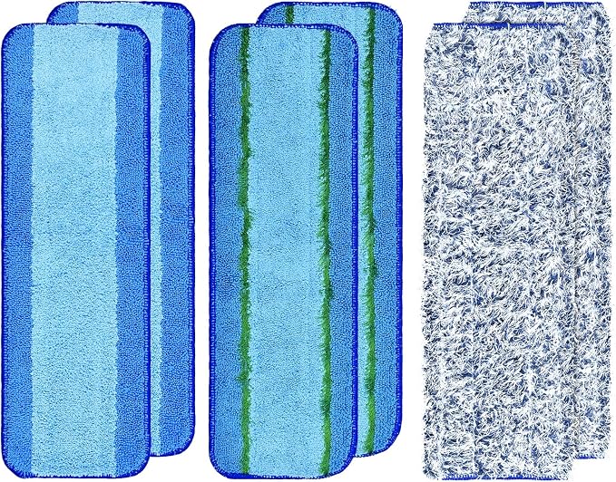 6 Pack Microfiber Cleaning Replacement Pad by ProfessionalCleaningSupplier
