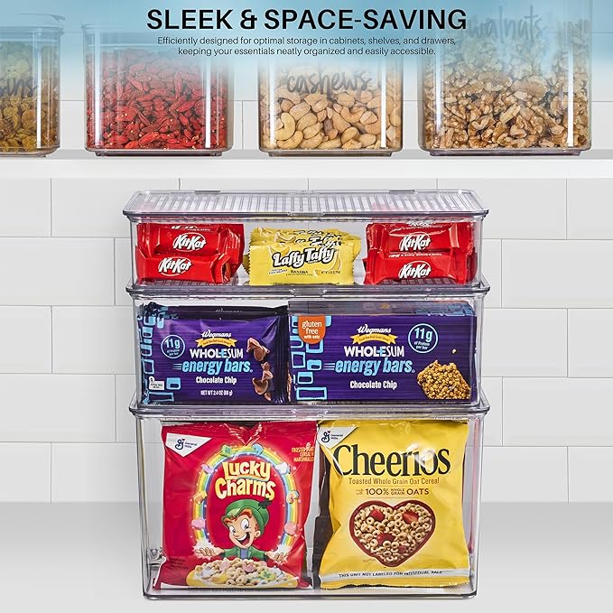 Sorbus Sturdy Plastic Storage Bins - Image 6