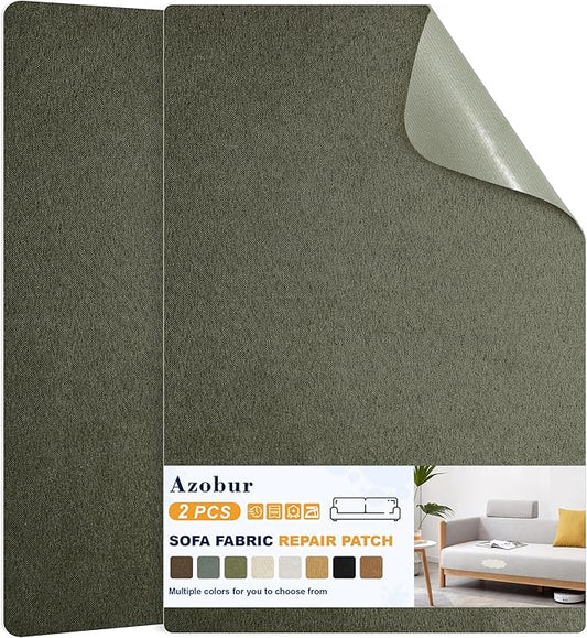 Azobur Couch Patch Repair Fabric, Microfiber Fabric, Self-Adhesive, by Azobur