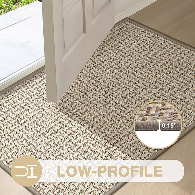 LEKEEPGO Door Mat Indoor Entrance 36"x59", Absorbent Indoor Door Mat Large - Image 4