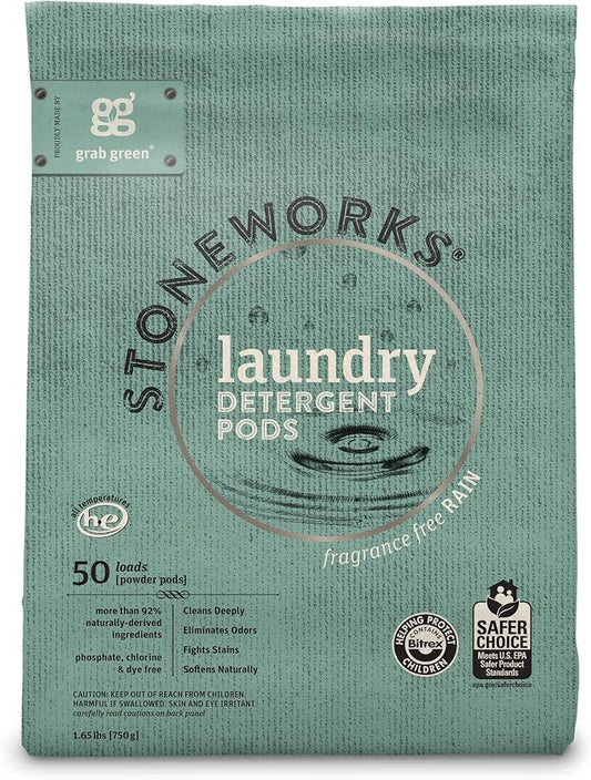 Grab Green Stoneworks Laundry Detergent Pods and Dryer Sheet Bundle, Fragrance - Image 2