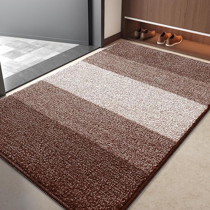 Kitinjoy Indoor Outdoor Door Mat, 40x32 Non-Slip Absorbent Dirt Trapper by Kitinjoy